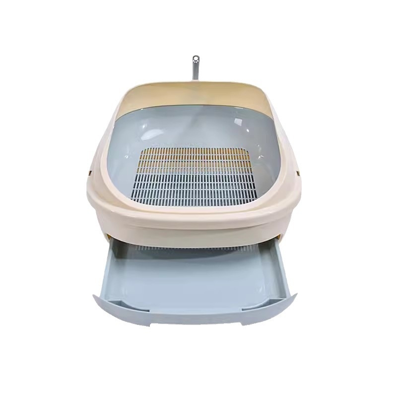 MeatZoo κουτί άμμου γάτας — PP υλικό, ημιεγκλειστικός σχεδιασμός, τύπος τουαλέτας ημι-κλειστός