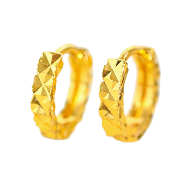 Ženske geometrijske bakrene naušnice, elektroplatinirane, vintage stil