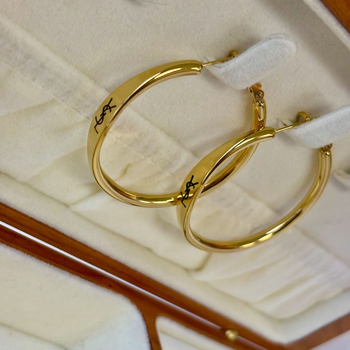 Rozsdamentes acél fülbevaló, nagy kör dizájn, geometriai forma, elektroplattálás, irodalmi retro stílus