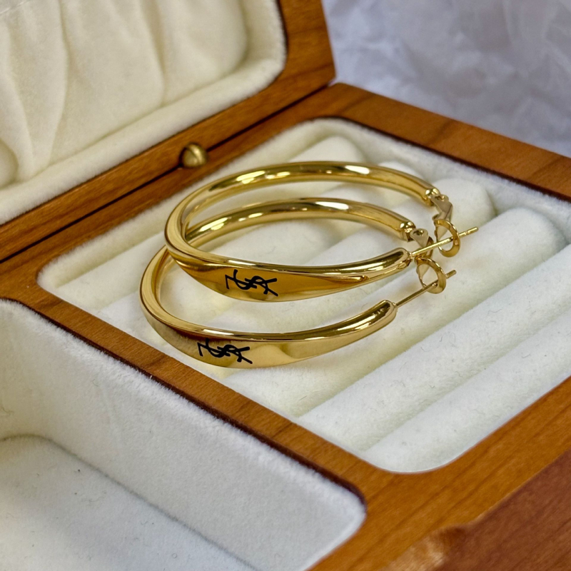 Rozsdamentes acél fülbevaló, nagy kör dizájn, geometriai forma, elektroplattálás, irodalmi retro stílus