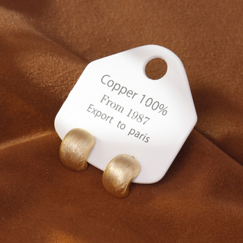 Réz fülbevaló Hyacinth, INS-stílus, geometrikus, nőknek