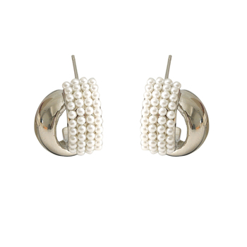 HYACINTH Rézív fülbevalók – Cross Twist, Geometriai stílus, Elektroplating, Koreai stílus, nőknek