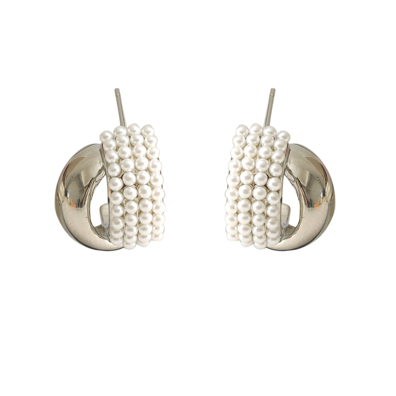 HYACINTH Rézív fülbevalók – Cross Twist, Geometriai stílus, Elektroplating, Koreai stílus, nőknek