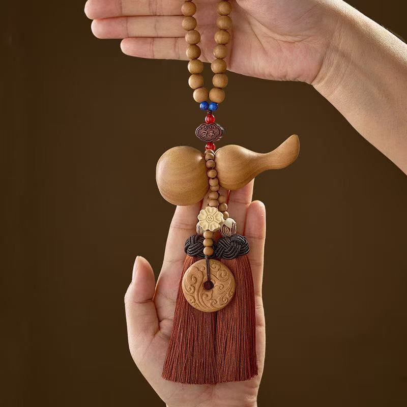 Дървен автомобилен висящ аксесоар, традиционен китайски стил, вътрешна украса на автомобила