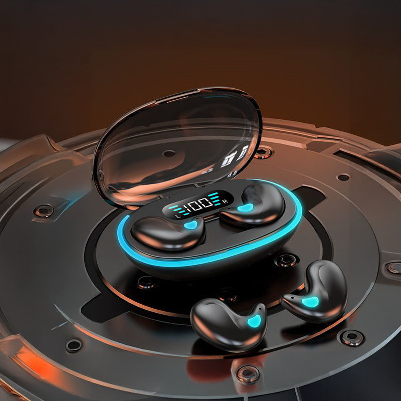 X55 Bluetooth fülhallgató HD digitális kijelzővel, Bluetooth 5.3, 4–8 óra üzemidő, IPX5 vízálló, hatótávolság 15 m