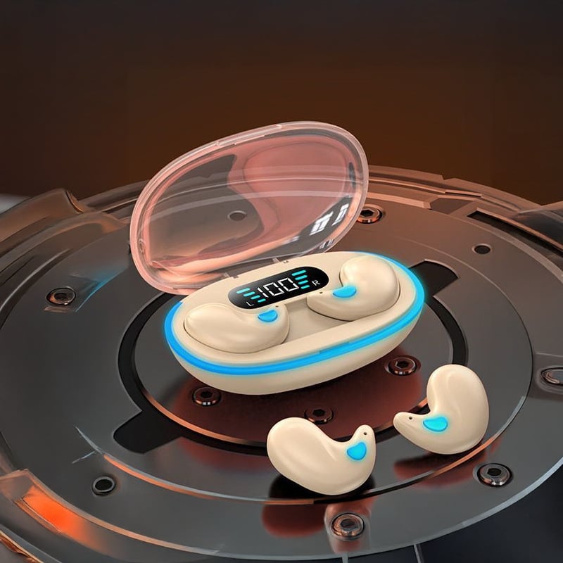 X55 Bluetooth fülhallgató HD digitális kijelzővel, Bluetooth 5.3, 4–8 óra üzemidő, IPX5 vízálló, hatótávolság 15 m