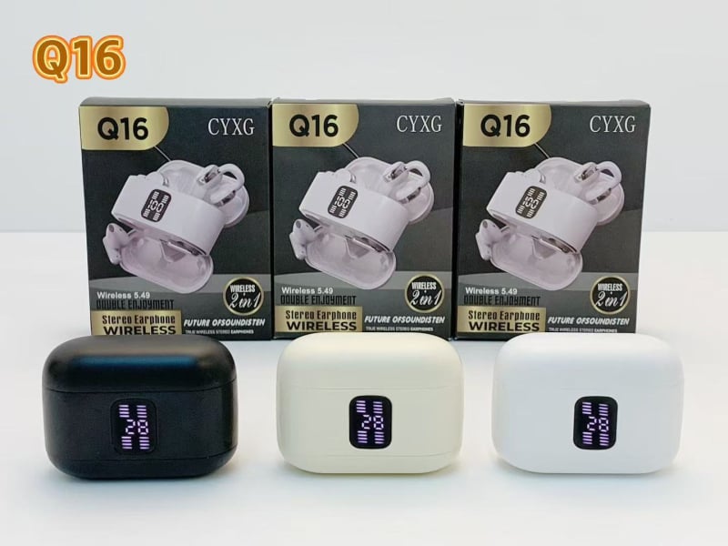 Vezeték nélküli sport fülcsipeszes fejhallgató – Bluetooth 5.4, 15 m hatótáv, IPX4, 4–8 óra üzemidő, sztereó hang alacsony késleltetéssel