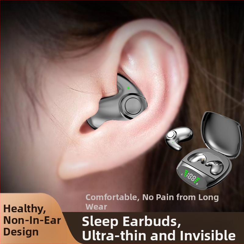 Bezdrôtové Bluetooth slúchadlá na spanie, mini, nevkladajú sa do ucha, stereo zvuk, Bluetooth 5.0, dosah 10 m, IPX4, výdrž >8 h.