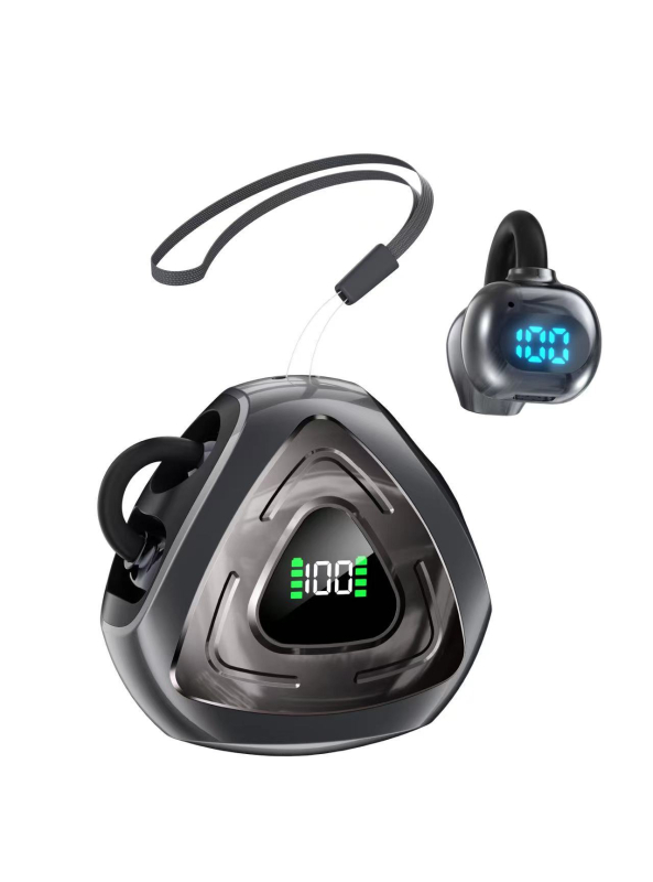 Bežične Bluetooth slušalice clip-on za igranje i sport, niska latencija, Bluetooth 5.4, clip-on dizajn, trajanje baterije 4–8 h
