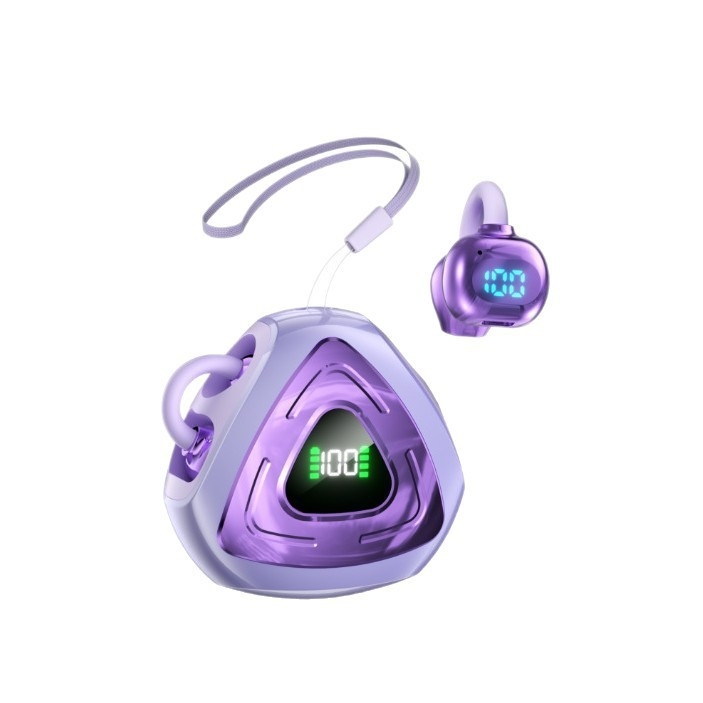 Bežične Bluetooth slušalice clip-on za igranje i sport, niska latencija, Bluetooth 5.4, clip-on dizajn, trajanje baterije 4–8 h