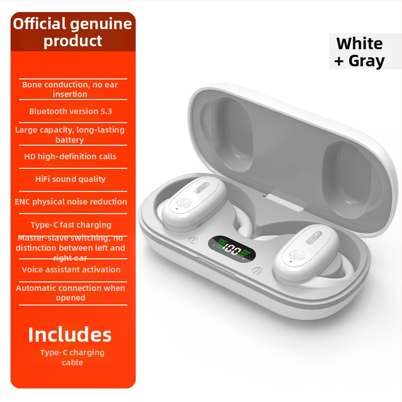 Bezdrôtové náhlavné slúchadlá s háčikom na ucho, stereo zvuk, IPX3 vodoodolné, výdrž batérie 4–8 h, Bluetooth 5.49