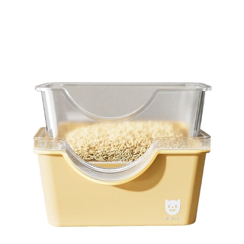 Κουτί γάτας με άμμο - αναλώσιμος πυρήνας αντικατάστασης, χωρίς καθάρισμα, ημι-κλειστό, χωρίς οσμές, PVC υλικό