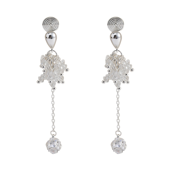 Réz fülklipszek geometriai formával, elektroplakált bevonattal, nőknek, ősz 2025