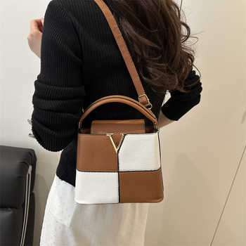 PU torba tipa kanta za svakodnevnu upotrebu, zatvarač, unutarnja džep za telefon, s jednim naramenicom