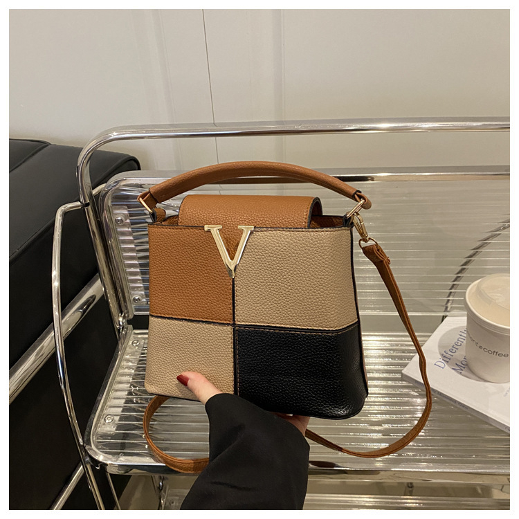 PU torba tipa kanta za svakodnevnu upotrebu, zatvarač, unutarnja džep za telefon, s jednim naramenicom