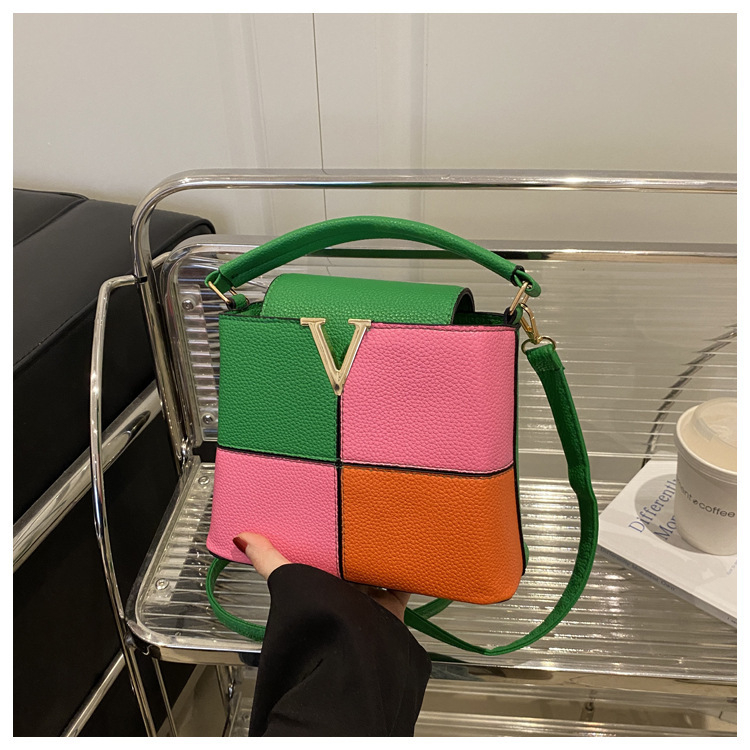 PU torba tipa kanta za svakodnevnu upotrebu, zatvarač, unutarnja džep za telefon, s jednim naramenicom