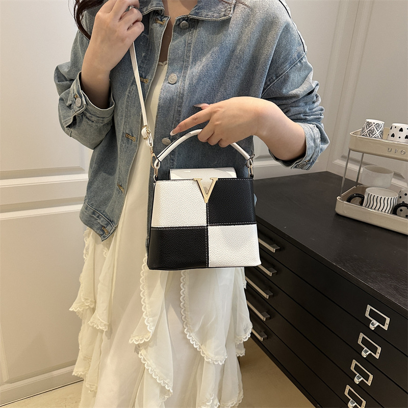 PU torba tipa kanta za svakodnevnu upotrebu, zatvarač, unutarnja džep za telefon, s jednim naramenicom