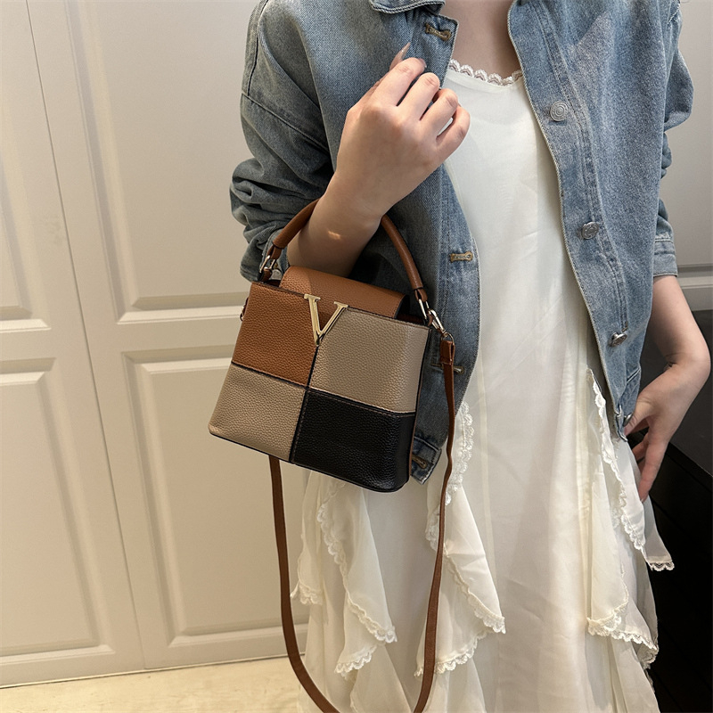 PU torba tipa kanta za svakodnevnu upotrebu, zatvarač, unutarnja džep za telefon, s jednim naramenicom