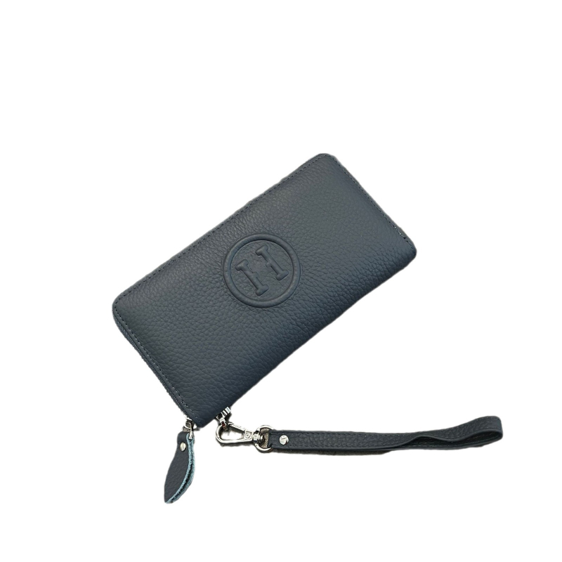 Damska novčanik od prave kože, top-grain teleće koža, jednobojna, podstava od poliestera, vodootporan