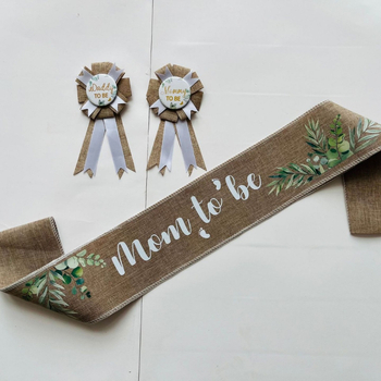 Uniszex corsage jelvény vállszíjjal, geometriai dizájn, nyomtatott logó, testreszabás elérhető