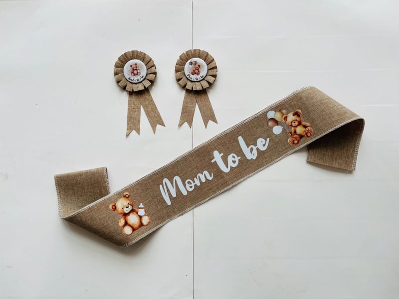 Uniszex corsage jelvény vállszíjjal, geometriai dizájn, nyomtatott logó, testreszabás elérhető