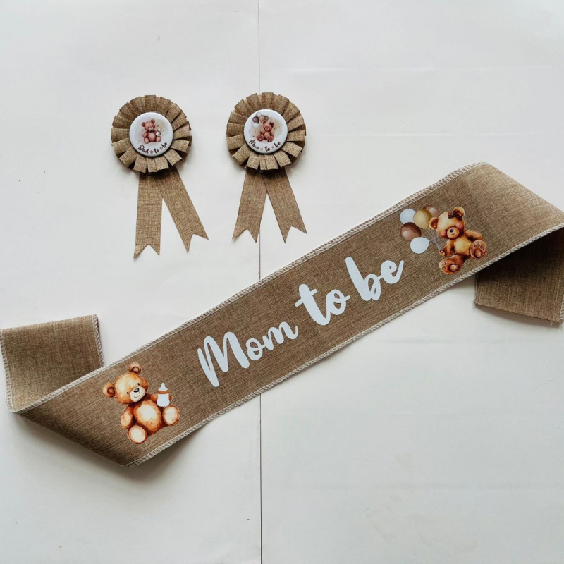 Uniszex corsage jelvény vállszíjjal, geometriai dizájn, nyomtatott logó, testreszabás elérhető