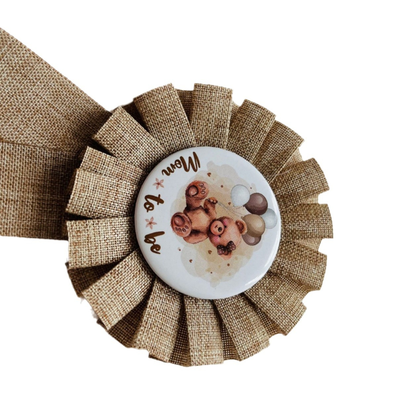 Uniszex corsage jelvény vállszíjjal, geometriai dizájn, nyomtatott logó, testreszabás elérhető