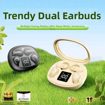 Privatni model SK35 in-ear Bluetooth slušalice – dvostrano stereo, domet 10 m, Bluetooth 5.4, digitalni zaslon, trajanje baterije preko 8 sati