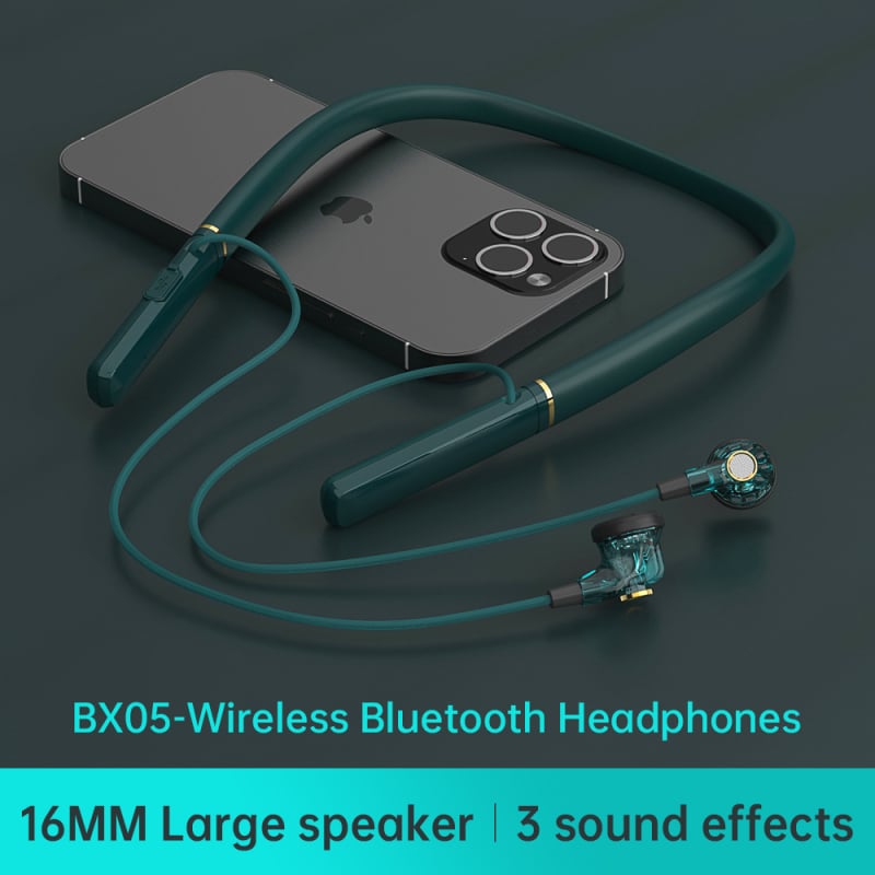 BX-05 Bluetooth slušalice za vrat, sportske, stereo, BT 5.0, doseg 10 m, trajanje baterije >8 h