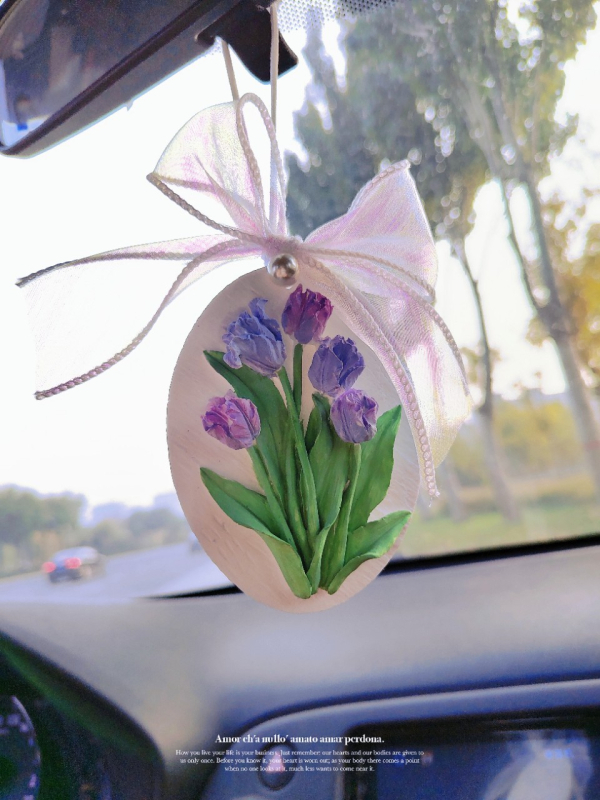 Tulip камено декоративно окачване за гардероб и автомобил – прост стил, без лого