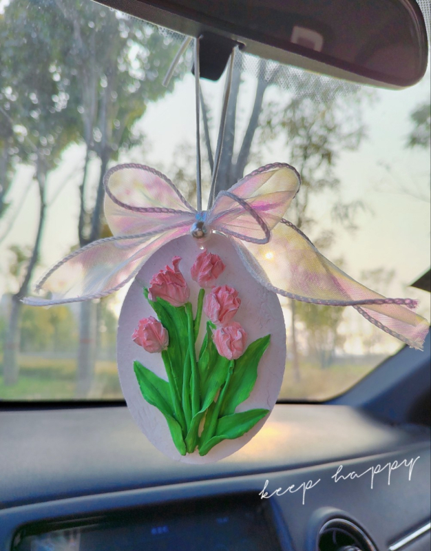 Tulip камено декоративно окачване за гардероб и автомобил – прост стил, без лого