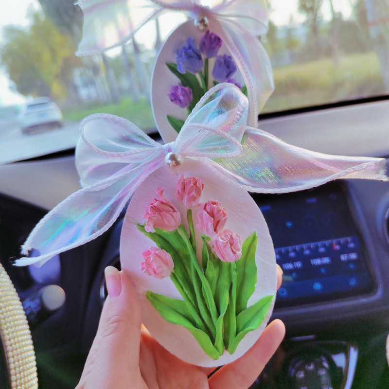 Tulip камено декоративно окачване за гардероб и автомобил – прост стил, без лого