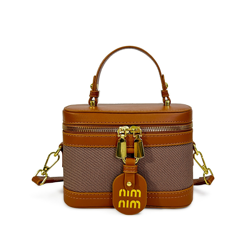 Bucket torba za žene - PU materijal, oblik horizontalni kvadrat, zatvarač, poliester podstava