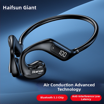 Shadow Giant Bezdrôtové slúchadlá s vedením vzduchu, na krk, stereo, Bluetooth 5.3, dosah 10 m, výdrž >8 hodín