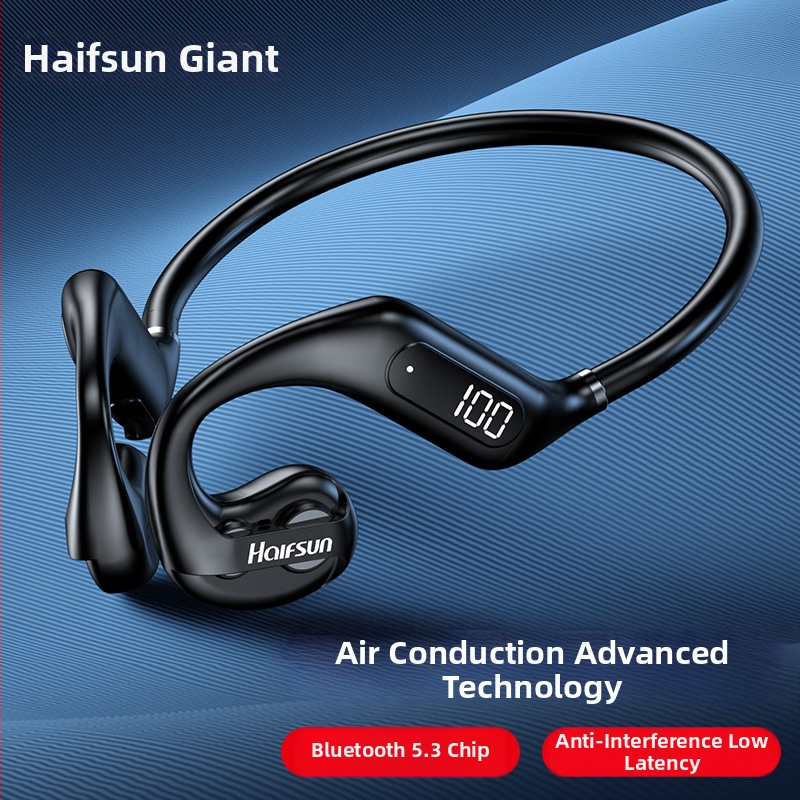 Shadow Giant Bezdrôtové slúchadlá s vedením vzduchu, na krk, stereo, Bluetooth 5.3, dosah 10 m, výdrž >8 hodín