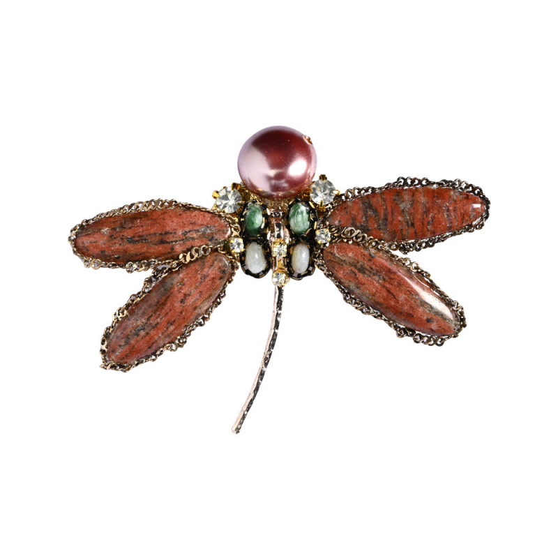 Broșă Dragonfly Baroc cu Perla Naturală | Thousands | Pentru Femei, Accesoriu Decorativ
