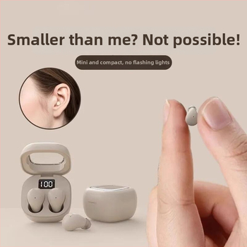 Bezdrôtové mini slúchadlá na spanie, in-ear dizajn, Bluetooth 5.0, dosah 15 m, IPX6 vodotesné, výdrž batérie až 4 hodiny