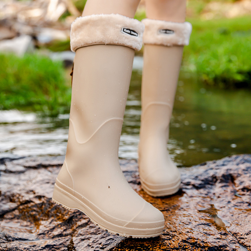 Ghete de ploaie unisex, cu gambă înaltă, impermeabile și antiderapante, vamp PVC, pentru toate anotimpurile