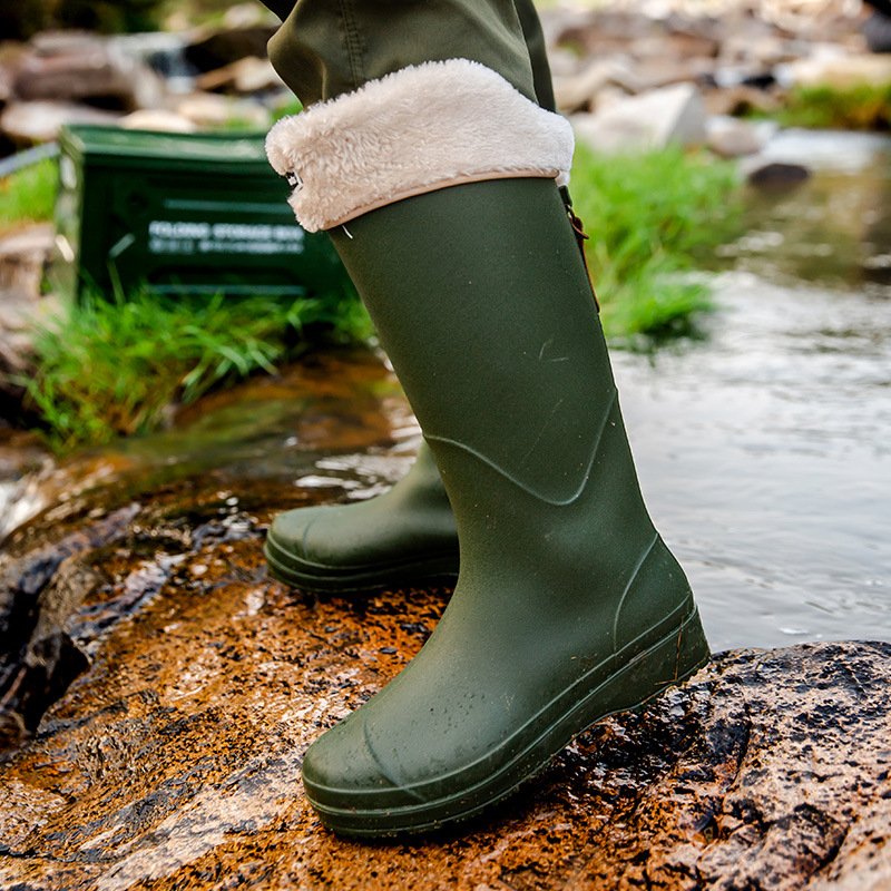 Ghete de ploaie unisex, cu gambă înaltă, impermeabile și antiderapante, vamp PVC, pentru toate anotimpurile