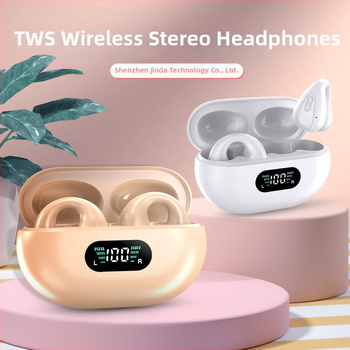 Căști Bluetooth cu clips pentru ureche, wireless, non-in-ear, rază 15 m, Bluetooth 5.3, latență redusă pentru esports, autonomie 4–8 h, IPX4