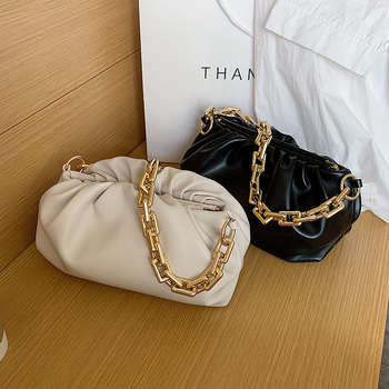 Geantă de umăr Ldw din PU - formă orizontală pătrată, închidere cu fermoar, buzunar pentru telefon, curea de umăr simplă