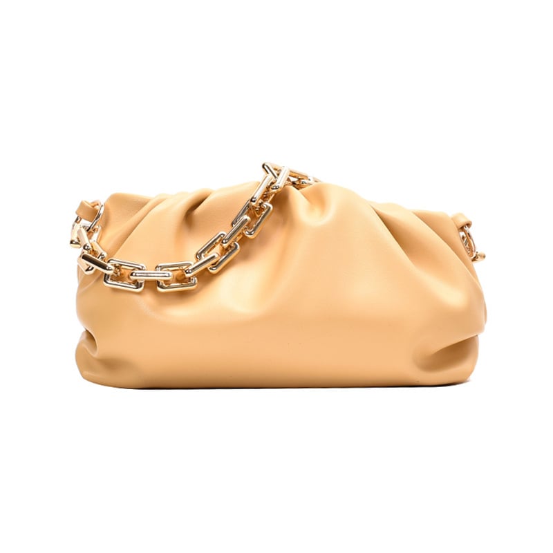 Geantă de umăr Ldw din PU - formă orizontală pătrată, închidere cu fermoar, buzunar pentru telefon, curea de umăr simplă