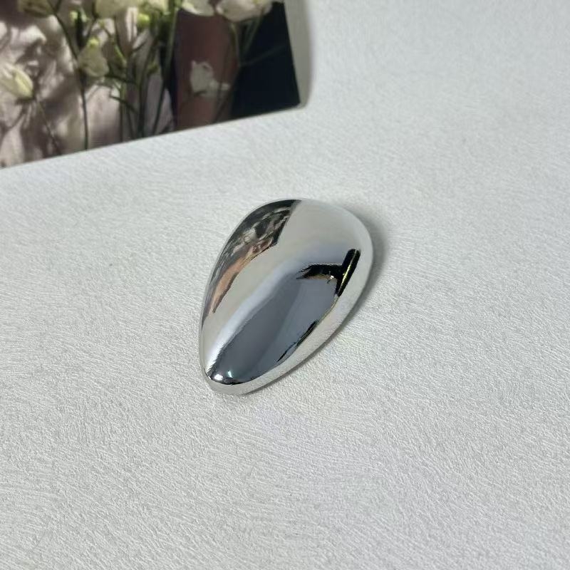 Broșă din aliaj, formă de picătură, electroplacare, memorie și decorare, unisex