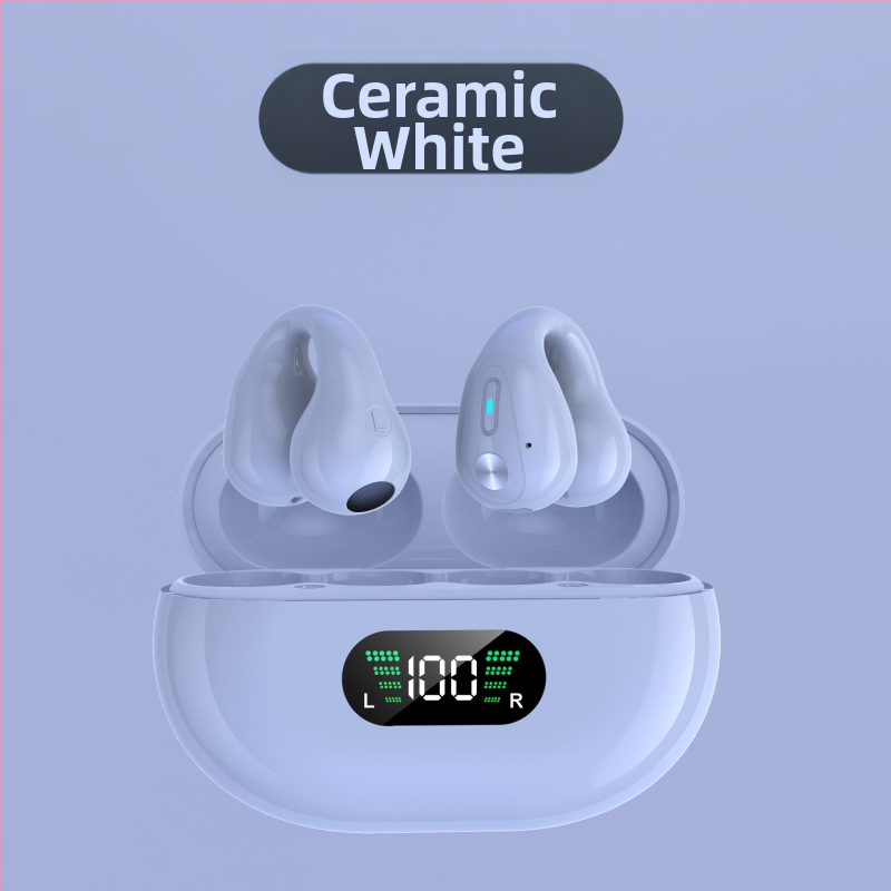 Klipové bezdrôtové Bluetooth slúchadlá, Bluetooth 5.3, dosah 10 m, 4–8 h výdrž batérie, stereo