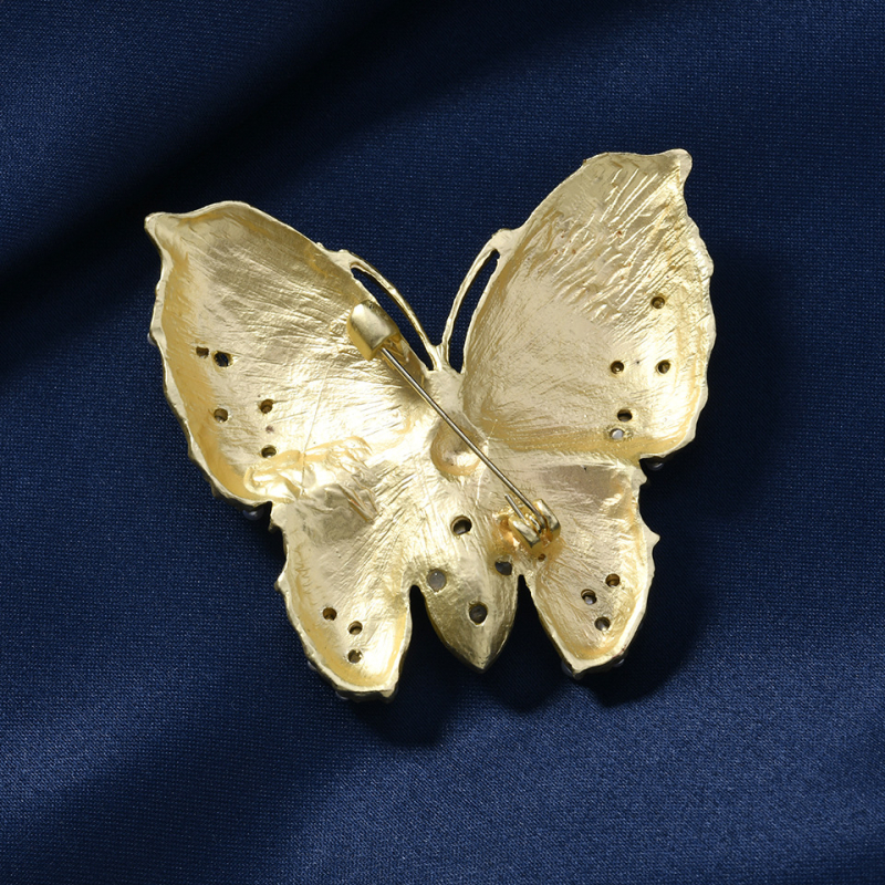 Broš leptira, vintage stil, cinkova legura, imitacija emajla, završetak kapljicom ulja • muylinda • jesen 2024 • za žene