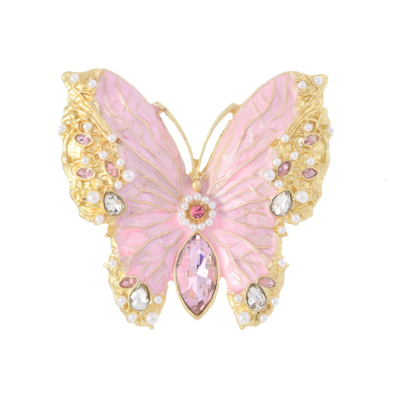 Broš leptira, vintage stil, cinkova legura, imitacija emajla, završetak kapljicom ulja • muylinda • jesen 2024 • za žene