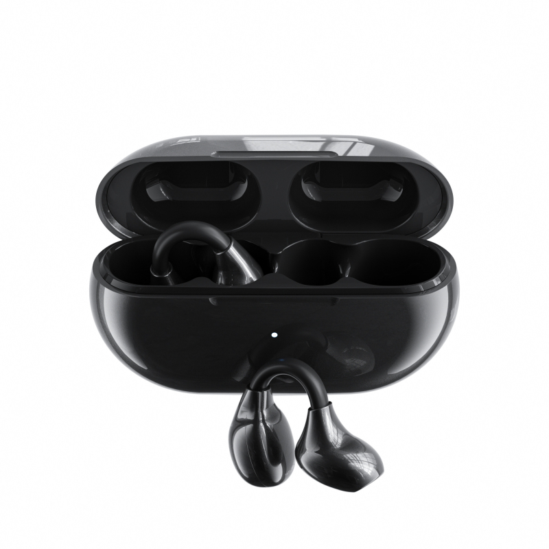 Căști cu clips pentru urechi, conducție osoasă Bluetooth — fără fir, sport, Bluetooth 6.0, autonomie 4–8 ore, rază de 15 m
