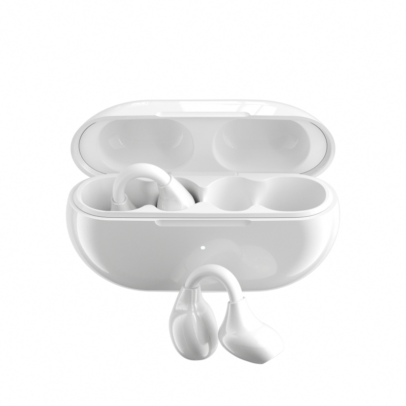 Căști cu clips pentru urechi, conducție osoasă Bluetooth — fără fir, sport, Bluetooth 6.0, autonomie 4–8 ore, rază de 15 m