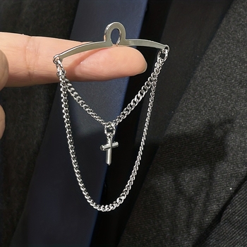 Nyakkendőkapocs – réz, geometriai forma, elektroplatírozott bevonattal, egyszerű férfi kiegészítő Beauty