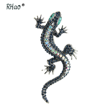 Gecko broš - originalni dizajn, legura, elektroplatiranje, životinjski motiv